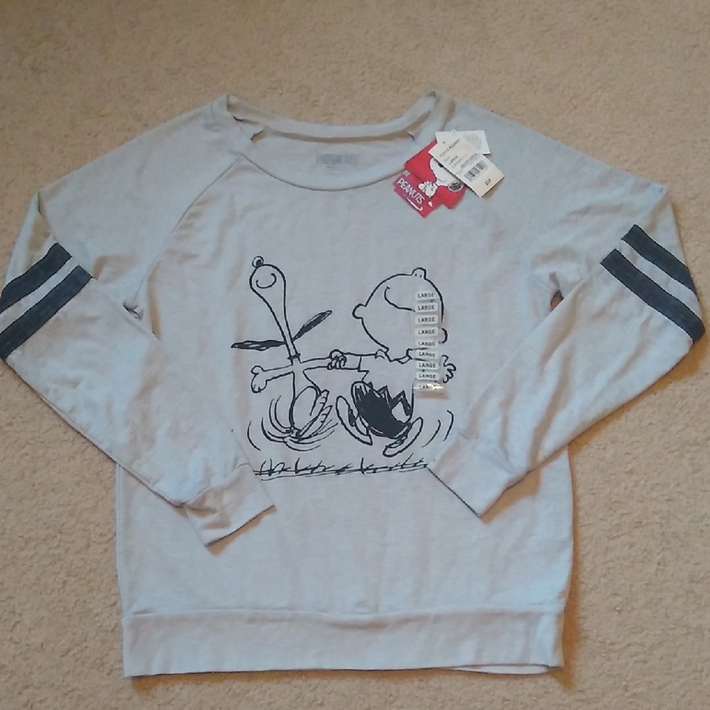 Peanuts Sweatshirt Women's Size Large NWT - Picture 2 of 4